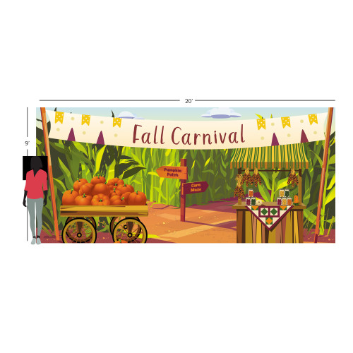 Team Family Year 3: Fall Welcome to Fall! Insta-Theme Fabric Backdrop