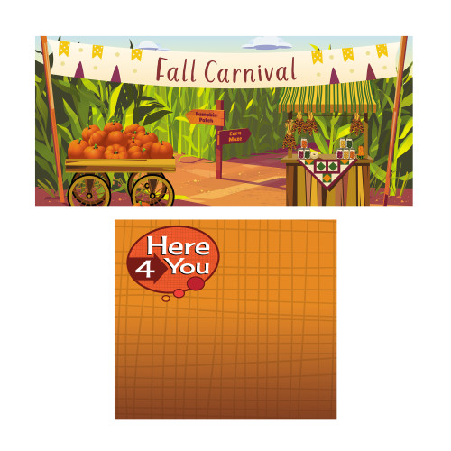Team Family Year 3: Fall Fabric Backdrop Set