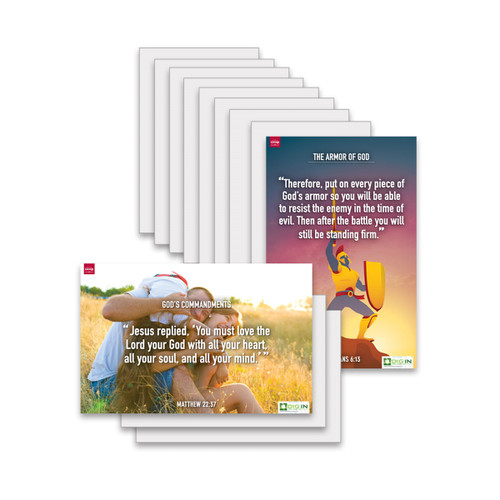 DIG IN, Epic Teachings of the Bible - Bible Verse Poster Pack - Download Group Publishing