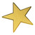 Glitter Stars - Gold (pkg of 6 - 5 in x 12 in)