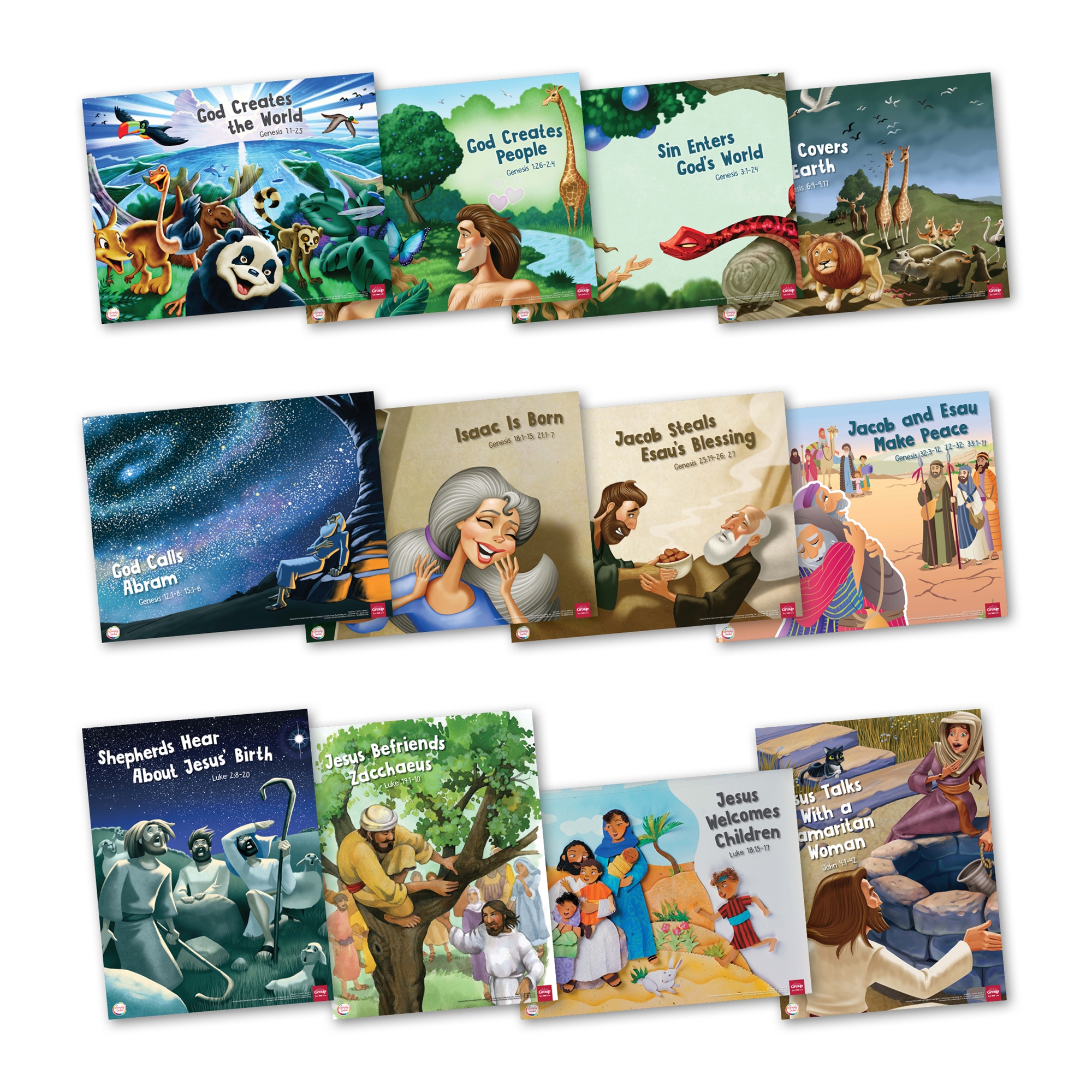 Bible Memory Poster Pack for Elementary Kids [Book]