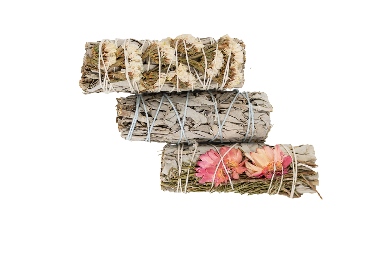 Smudge Wands with Herbs/Flowers