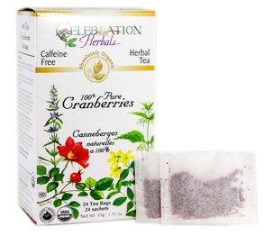 Cranberry ~ 24 Teabags ~ Organic