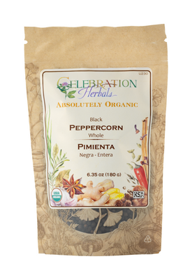 Pepper Black Whole ~ Bulk Pouch ~ Organic