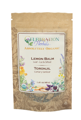 Lemon Balm Herb C/S ~ Bulk Pouch ~ Organic