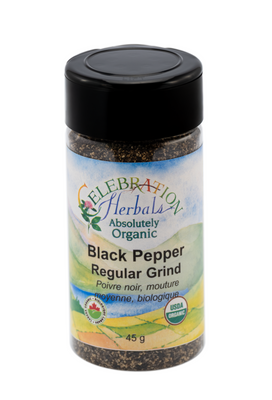 Pepper Black 28 mesh ~ Bottled Spice ~ Organic ~ 45 g