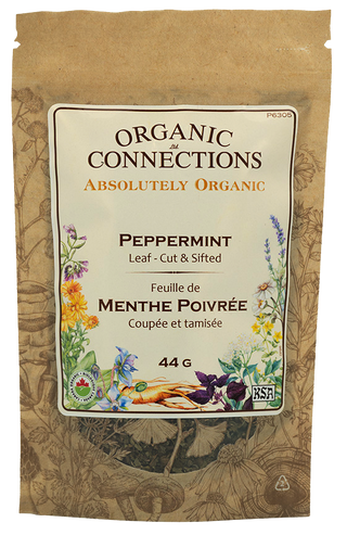 Peppermint Leaf C/S ~ Retail Pack Bulk ~ Organic ~ 44 g
