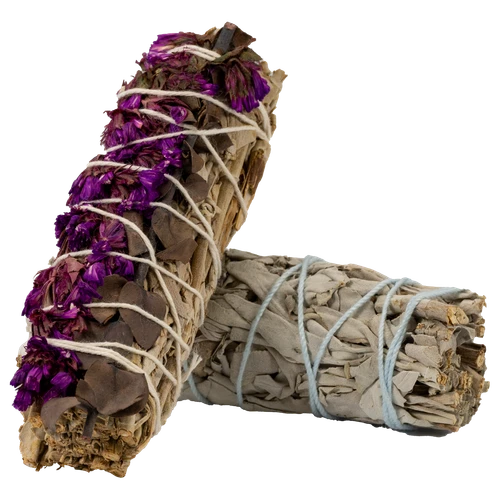 Smudge Wand Sage, Eucalyptus & Sinuata ~ 4 inch