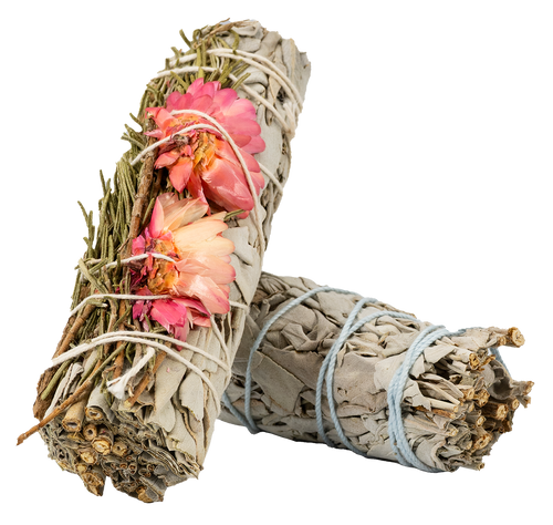Smudge Wand Sage, Rosemary & Sinuata - 4 inch