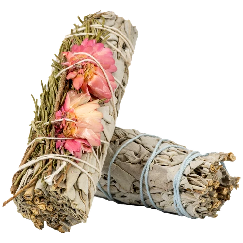 Smudge Wand Sage, Rosemary & Sinuata ~ 4 inch