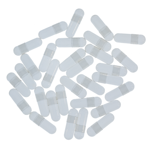 Gelatin Capsules Size "00" ~ 100 count ~ Empty ~ Clear ~ Retail Packaged