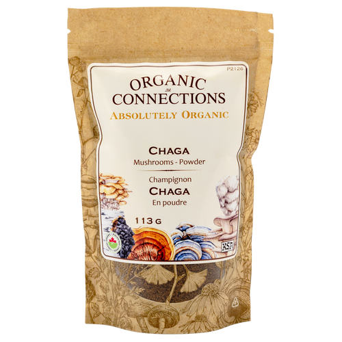 Chaga Mushroom Powder ~ Wild Harvested Conk ~ Retail Pack Bulk ~ Organic ~ 113g