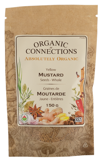 Yellow Mustard Seeds Whole ~ Retail Pack Bulk ~ Organic ~ 150g