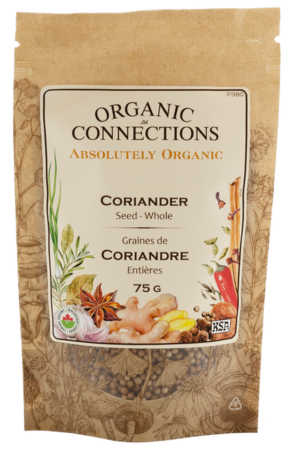 Coriander Seed Whole ~ Retail Pack Bulk ~ Organic ~ 75g