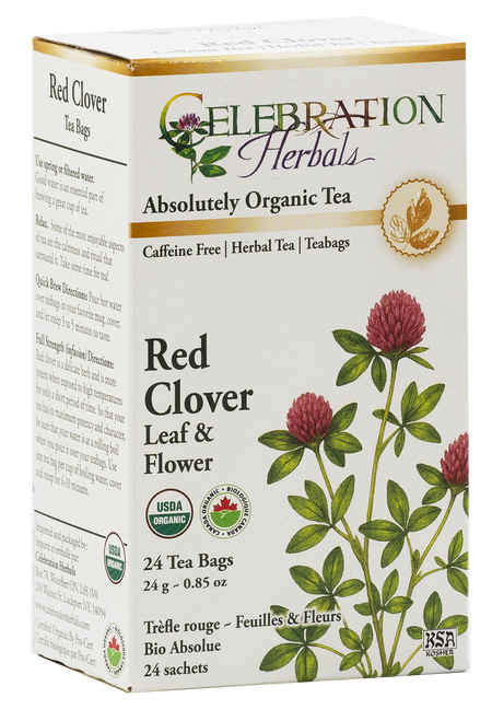 Red Clover Leaf & Flower ~ 24 Teabags ~ Organic