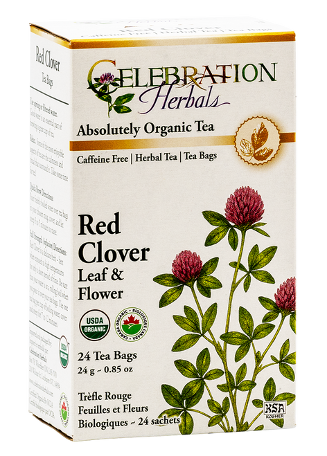 Red Clover Leaf & Flower ~ 24 Teabags ~ Organic