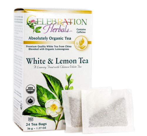 Tea White & Lemon Blend ~ 24 Teabags ~ Organic