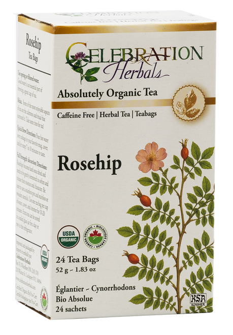 Rosehips (Dog Rose) Hips ~ 24 Teabags ~ Organic
