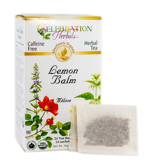 Lemon Balm Herb ~ 24 Teabags ~ Organic