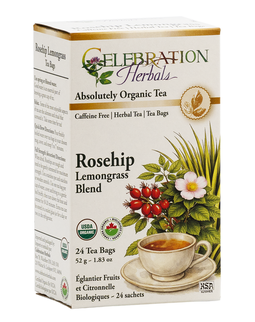 Rosehip Lemongrass Tea Blend Blend ~ 24 Teabags ~ Organic