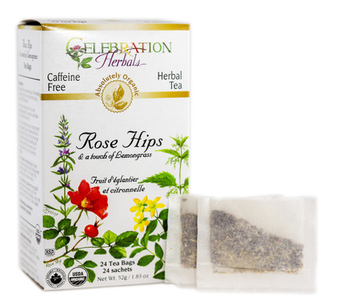 Rosehip Lemongrass Tea Blend Blend ~ 24 Teabags ~ Organic