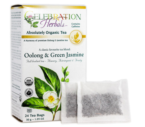 Oolong & Jasmine Tea Blend ~ 24 Teabags ~ Organic
