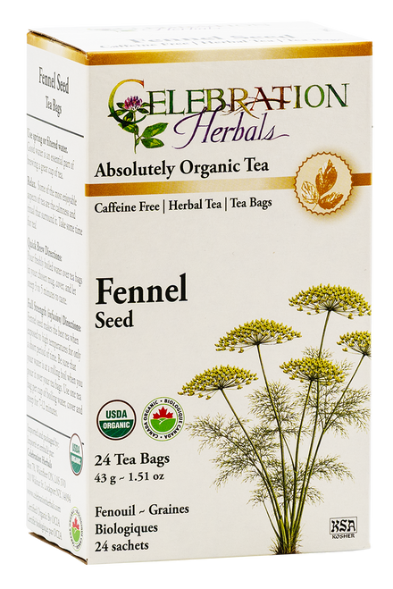 Fennel Blonde Seed ~ 24 Teabags ~ Organic