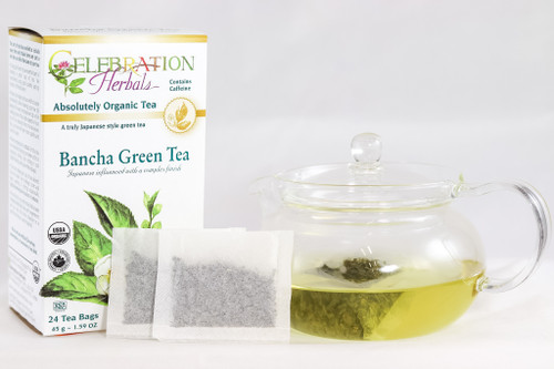 Tea Green Bancha ~ 24 Teabags ~ Organic