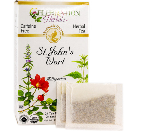 St. John's Wort Herb ~ 24 Teabags ~ Organic