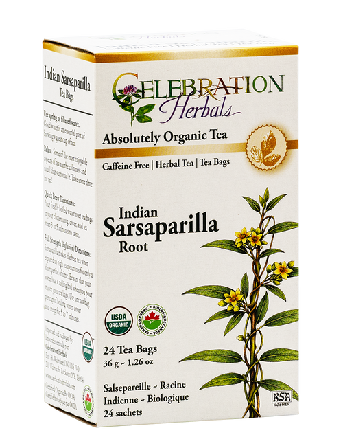 Sarsaparilla (Indian) Root ~ 24 Teabags ~ Organic