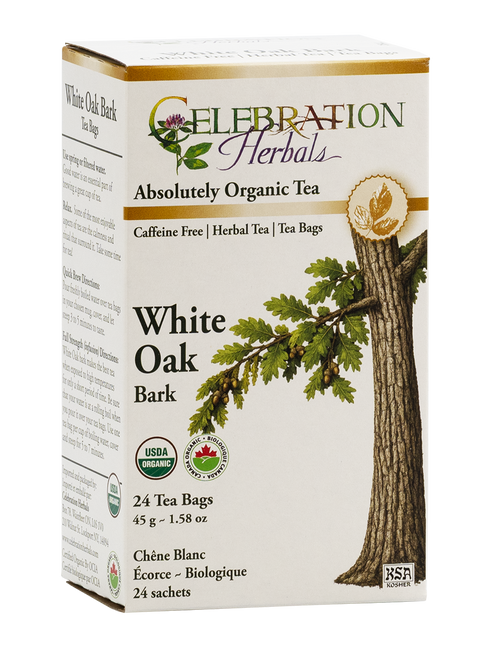 White Oak Bark ~ 24 Teabags ~ Organic
