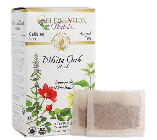 White Oak Bark ~ 24 Teabags ~ Organic