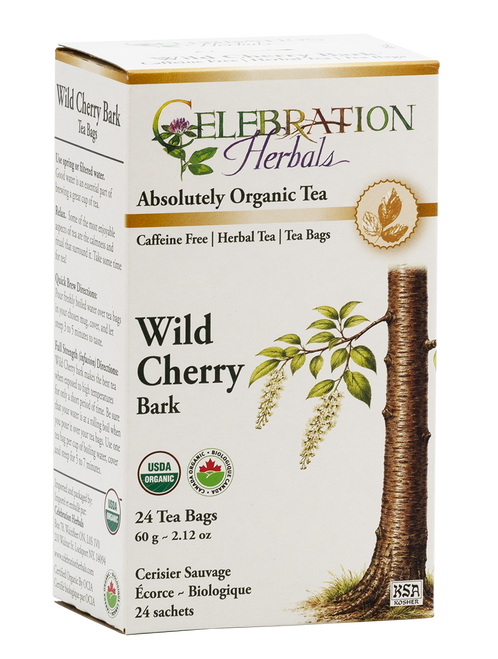 Wild Cherry Bark ~ 24 Teabags ~ Organic