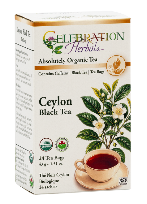 Tea Black Ceylon ~ 24 Teabags ~ Organic