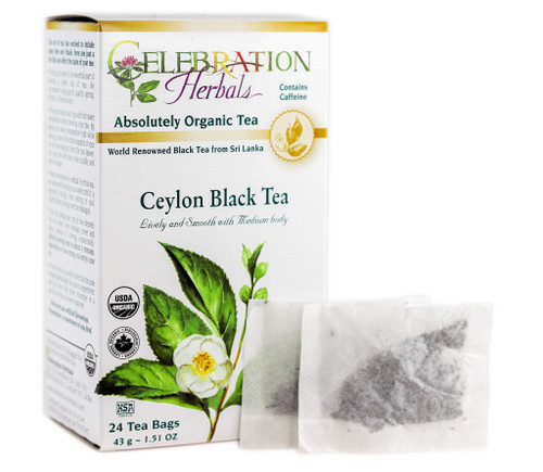 Tea Black Ceylon ~ 24 Teabags ~ Organic