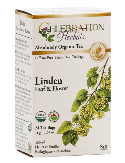 Linden Leaf & Flower ~ 24 Teabags ~ Organic