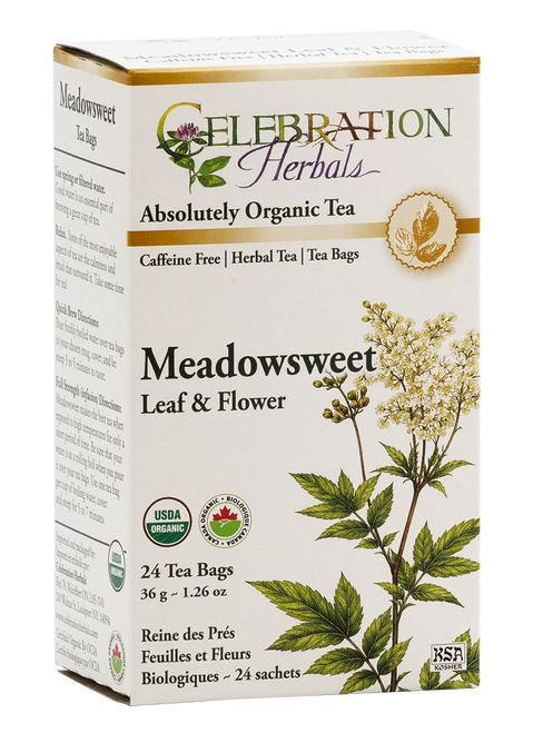 Meadowsweet Herb ~ 24 Teabags ~ Organic