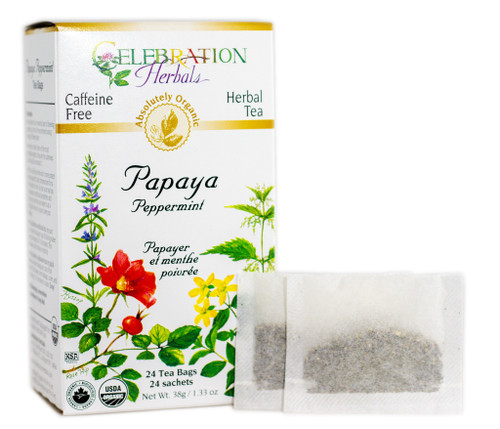 Papaya Peppermint Blend ~ 24 Teabags ~ Organic