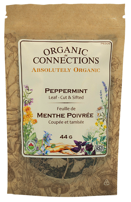 Peppermint Leaf C/S ~ Retail Pack Bulk ~ Organic ~ 44 g