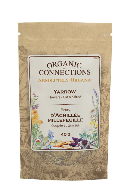 Yarrow Flower C/S ~ Retail Pack Bulk ~ Organic ~ 40 g