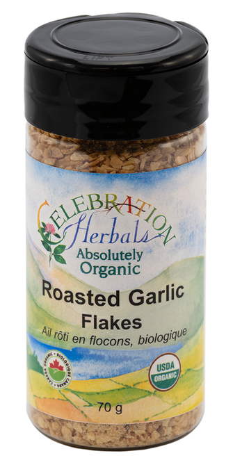 Garlic Roasted Flakes ~ Bottled Spice ~ Organic ~ 70g