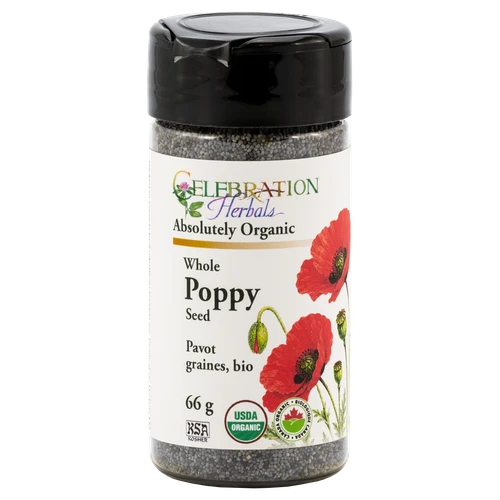 Poppy Seed Whole ~ Bottled Spice ~ Organic ~ 66g