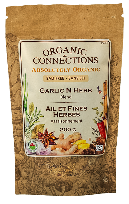Garlic N Herb Blend C/S ~ Retail Pack Bulk ~ Organic ~ 200 g