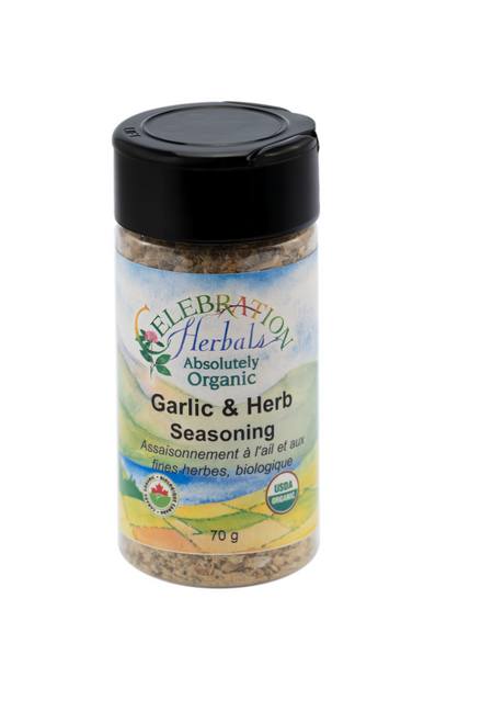 Garlic N Herb Blend C/S ~ Botted Spice Blend ~ Organic ~ 70 g