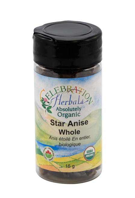 Anise Star Whole ~ Bottled Spice ~ Organic ~ 15 g