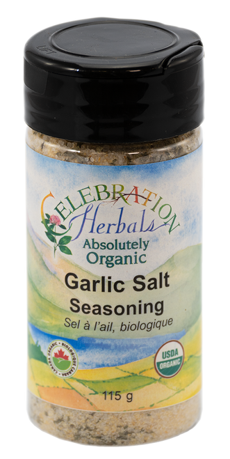 Garlic Salt ~ Bottled Spice Blend ~ Organic ~ 115g