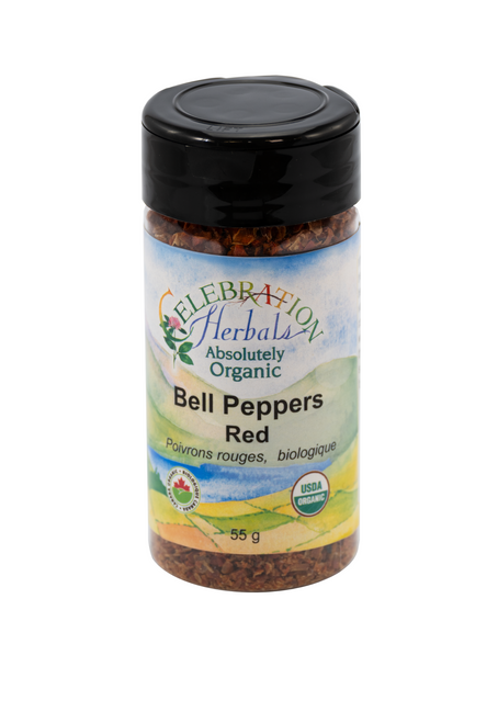 Peppers Bell Red Granulated ~ Bottled Spice ~ Organic ~ 55 g