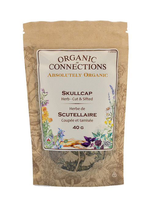 Skullcap Herb C/S ~ Retail Pack Bulk ~ Organic ~ 40 g