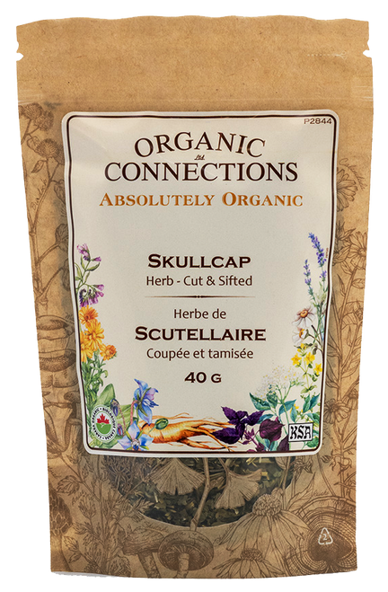 Skullcap Herb C/S ~ Retail Pack Bulk ~ Organic ~ 40 g