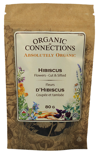 Hibiscus Flower C/S ~ Retail Pack Bulk ~ Organic ~ 80 g